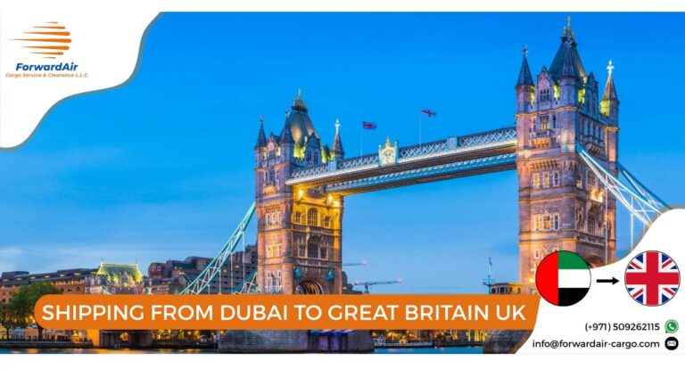 SHIPPING FROM DUBAI TO GREAT BRITAIN UK