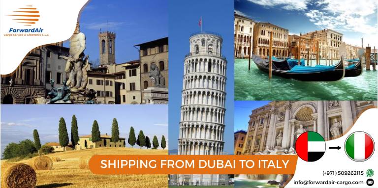 SHIPPING FROM DUBAI TO ITALY